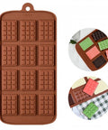 Mini Chocolate Bar Silicone Mould, 21cm x 11cm