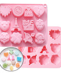 Valentines Chocolate Mould - Paris Edition, Silicone Heart Shapes