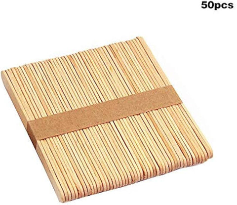 Craft Ice Cream Sticks 5cm Wooden Popsicle Sticks - 50pcs