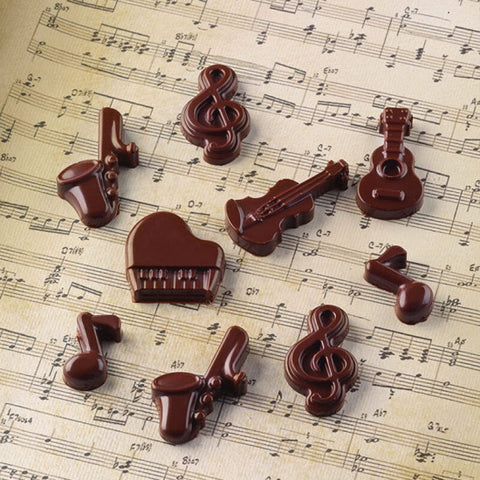 Musical Instrument Silicone Chocolate Mold - Perfect for Crafts