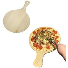 Premium Wood Pizza Cutter - Best Kitchen Cheese Slicer