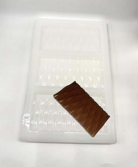 Zigzag Wavy Chocolate Bar Polycarbonate Mold