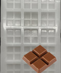 Square 4 Cell Shape Polycarbonate Chocolate Mold