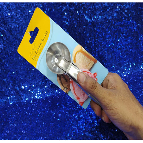 1pc Stainless Steel Ice Cream Scoop, Random Style, Buffet/Catering Ice Cream Spoon, Ice Cream Ball Scooper - MunchiesHouse