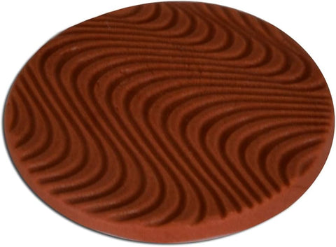 12 Cavities Fluted Wavy Thin Round Cube Shape Polycarbonate PC Chocolate Mold