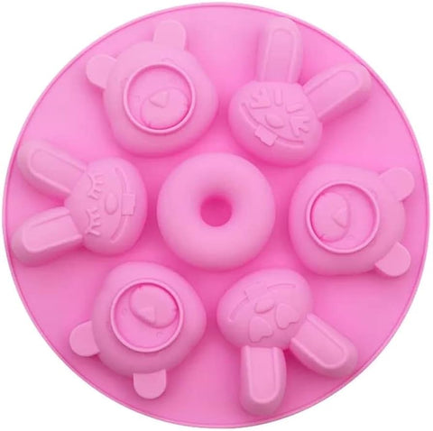 Cartoon Animal Shape Silicone Cake Mold for Chocolates and Treats
