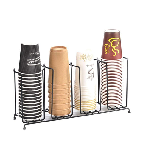 Under Cabinet Coffee Mug Rack, Black, High-Quality Iron
