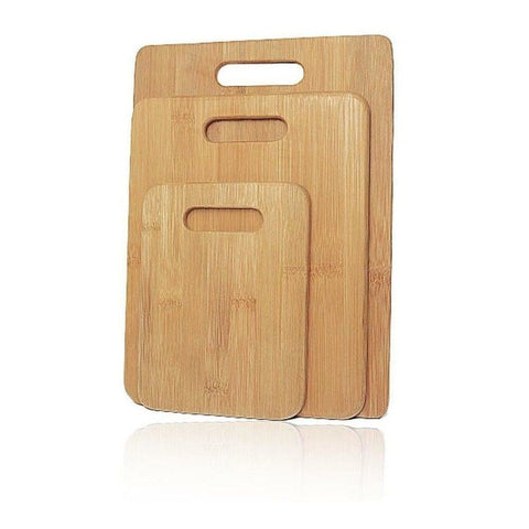 Bamboo Cutting Board Set for Kitchen Use, Versatile Chopping Boards