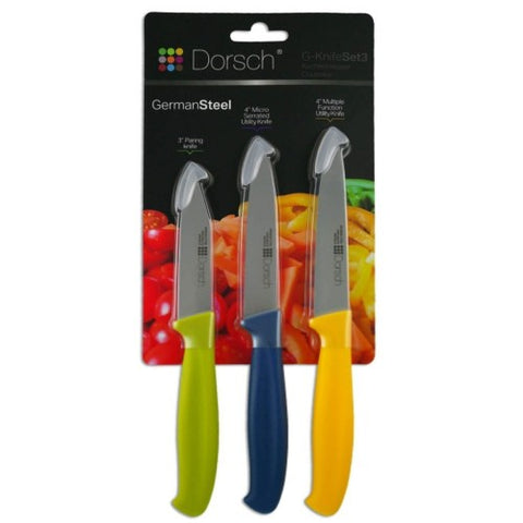 Set of 3 Dorsch Knives with German Steel Blades