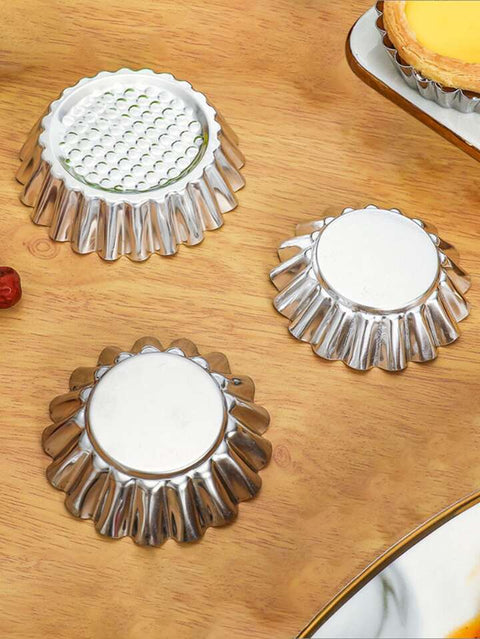 8PCS Tart Mold Stainless Steel, High-Quality, Durable