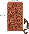 Mini Alphabet Silicone Chocolate Mold - Perfect for Baking