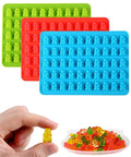 1pc Random Color Bear Design DIY Silicone Mold, 50 Grid Silicone Mold For DIY Crafting