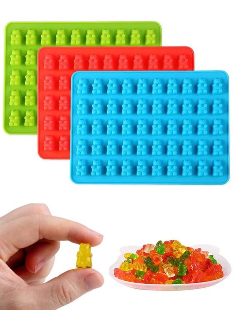 1pc Random Color Bear Design DIY Silicone Mold, 50 Grid Silicone Mold For DIY Crafting