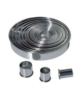 11pcs Stainless Steel Round Cookie Biscuit Cutters Set