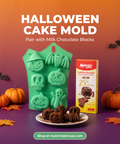 Halloween cake mold paired with Milk Chocolate Blocks
