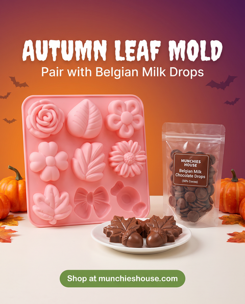 Autumn leaf mold paired with Belgian Milk Drops