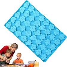 3D Halloween Ghost & Pumpkin Silicone Mold – Ice Cube, Chocolate & Cake Decoration