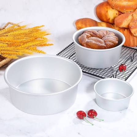 Cake Mold Aluminium Alloy Round DIY Cakes Pastry Mould Baking Tin Pan