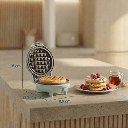 Bestron Mini Waffle Maker – Classic Waffles | 550W | Blue
