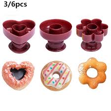 Professional Donut Cutters Set (Heart, Round & Flower – 3PCS)