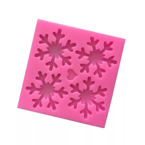 Silicone Snowflake Chocolate Fondant SugarCraft Decoration Mould DIY Clay Resin