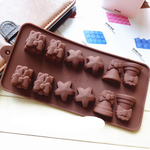 Christmas Bells ,Star& Present Chocolate Mold